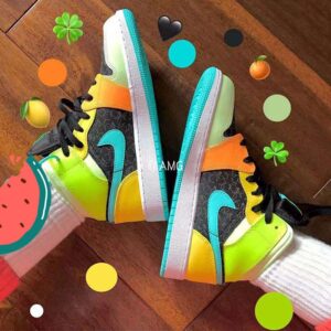 Alternative view of Giày Nike Air Jordan 1 Mid SE 'Aurora Green' BQ6931-037
