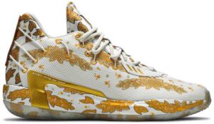 Giày Adidas Ric Flair x Dame 7 'White Gold Metallic' FX6616