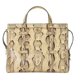 Tui Gucci Python Tote 'Beige Black' ‎711057-LU30T-9528