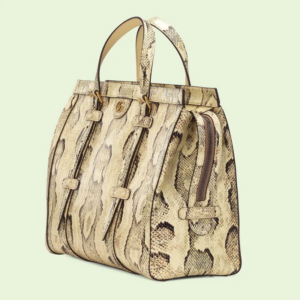 Tui Gucci Python Tote 'Beige Black' ‎711057-LU30T-9528