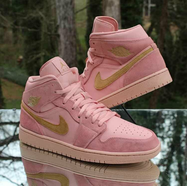 Giày Nike Air Jordan 1 Mid 'Coral Gold' 852542-600 - Ảnh 3