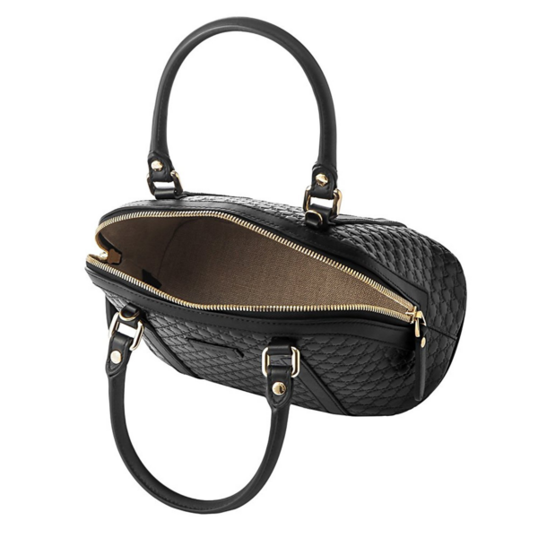 Túi Gucci Microguccissima Bag Black Leather 449654 BMJ1G 1000 - Ảnh 3