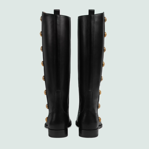 Giày Gucci Men's Boot With Buttons 'Black' 714676-AAAUU-1000 - Ảnh 3