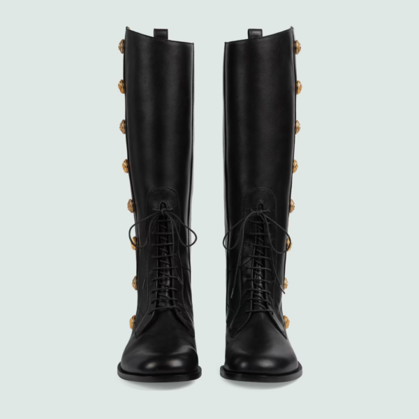 Giày Gucci Men's Boot With Buttons 'Black' 714676-AAAUU-1000 - Ảnh 4