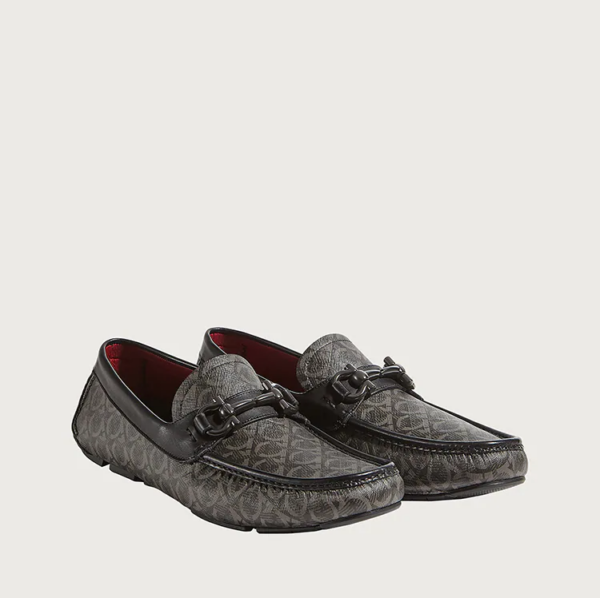 Giày Salvatore Ferragamo Driver Gancini 'Gray' 02B890-718404 - Ảnh 2