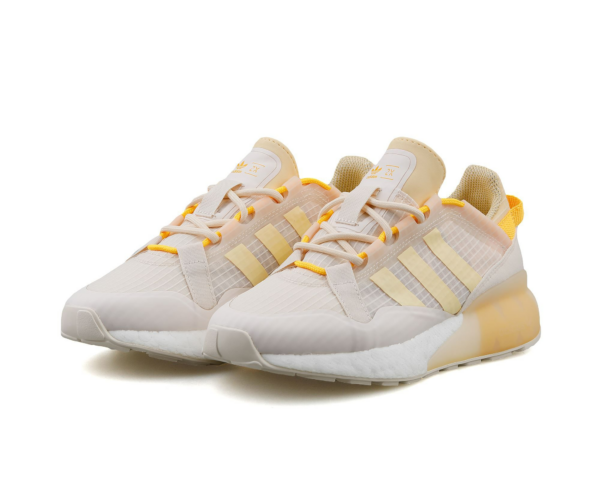 Giày Adidas Wmns ZX 2K Boost Pure 'Wonder White Orange Tint' GZ7875 - Ảnh 2