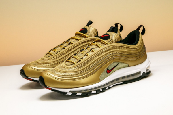 Giày Nike Air Max 97 OG QS 'Metallic Gold' 884421-700 - Ảnh 8