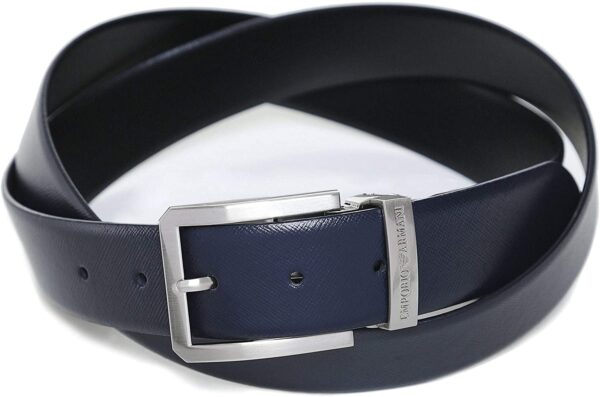 Thắt Lưng Emporio Armani Tongue Saffiano Leather Belt Y4S298YLQ6E88017-B - Ảnh 3