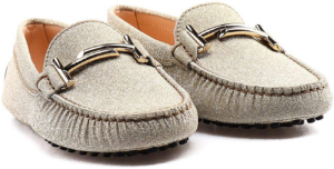 Alternative view of Giày Tod's Gommino Double T Loafers Leather 'Beige' XXW00G0Q499LXGG005