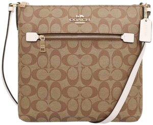 Túi Coach Rowan Pile Bag Khaki Chalk C1554 IMDJ8
