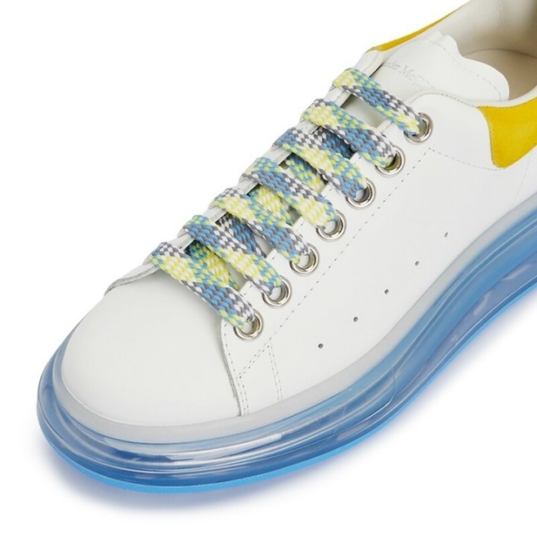 Giày Alexander McQueen Oversized Sneaker 'White Light Blue' - Ảnh 4