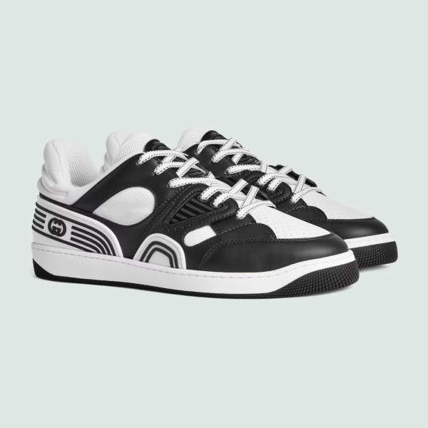 Giày Gucci Basket Sneaker 'Black White'‎ 722749-2SH80-1064 - Ảnh 3