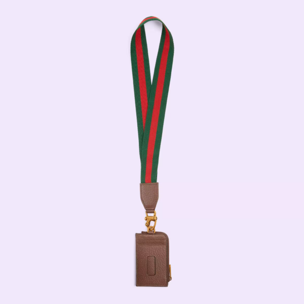 Vi Gucci Ophidia GG Card Case Strap 'Brown' 723057-96IWT-8745