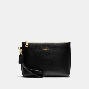 Alternative view of VÍ Coach Charlie Pouch Black Gold Y0XB1669V5