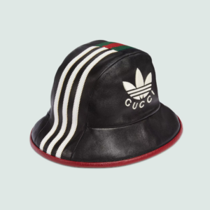 Mu Gucci Adidas x Gucci Leather Fedora 'Black' 724629-3HANZ-1074