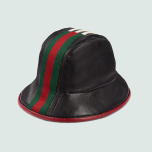 Mu Gucci Adidas x Gucci Leather Fedora 'Black' 724629-3HANZ-1074