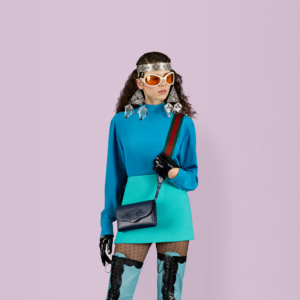 Tui Gucci Horsebit 1955 Mini 'Blue' ‎724713-AABE1-4148