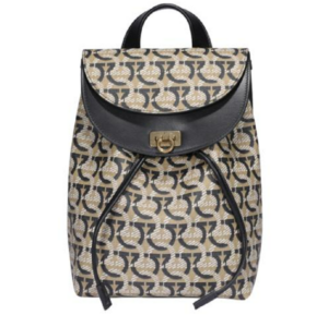 Túi Salvatore Ferragamo Gancini Canvas 'Grey Black' 21H987-726730