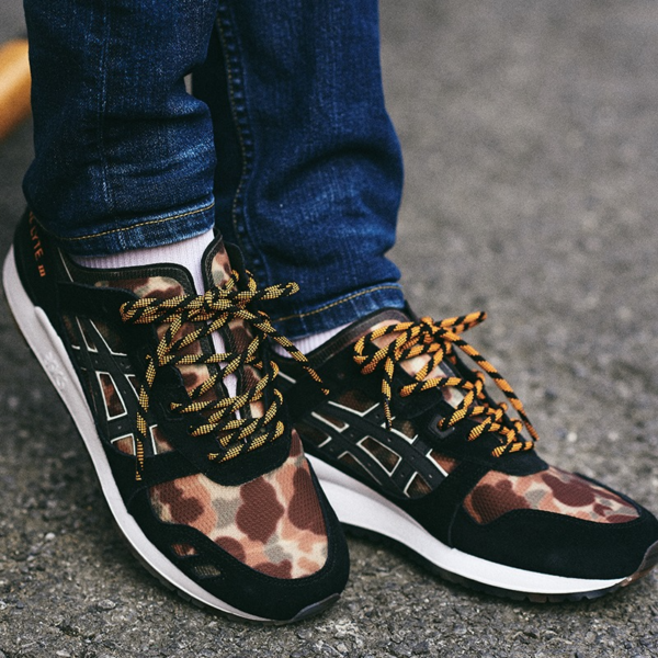 Giày Asics Atmos x Gel Lyte 3 'NEXKIN Black Orange Camo' 1191A339-001 - Ảnh 4