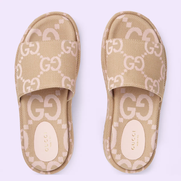 Dep Gucci Maxi GG Platform Slide 'Beige' 730043-UKO00-8805
