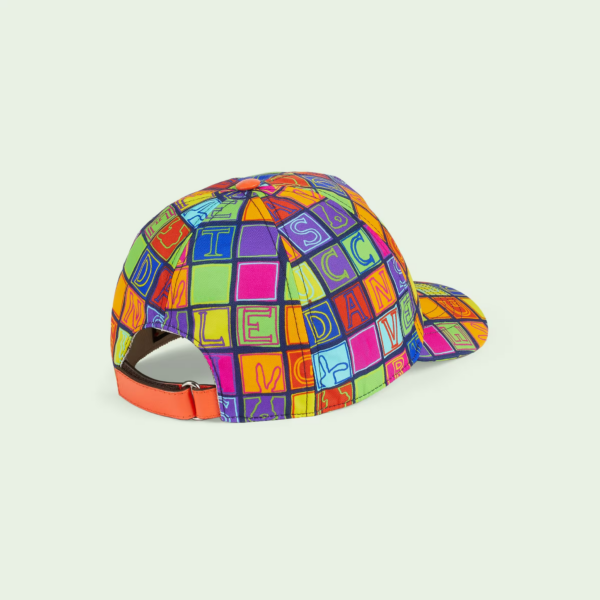 Mu Gucci Cube Bunny Print Baseball 'Multicolor' 730186-4HAWR-8476
