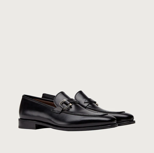 Giày Salvatore Ferragamo Moccasin Gancini 'Black' 02C493-732327 - Ảnh 2