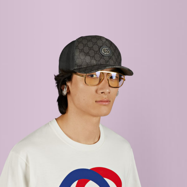 Mu Gucci GG Supreme Baseball 'Grey Black' 733927-4HAXN-8761