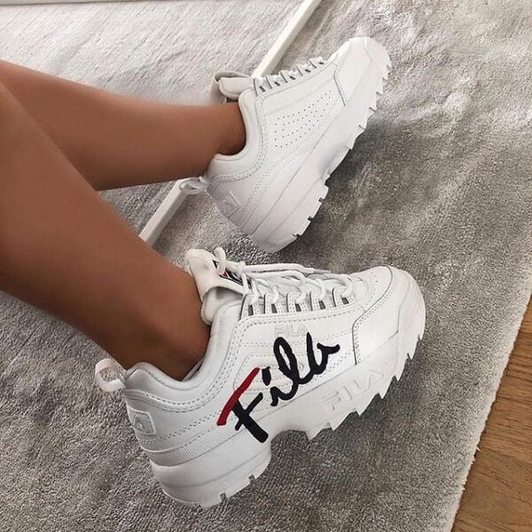 Giày Fila Disruptor 2 Premium Script FS1HTB1191X - Ảnh 4