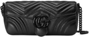 Tui Gucci GG Marmont Matelasse 'Black' 734814-AABS1-1000