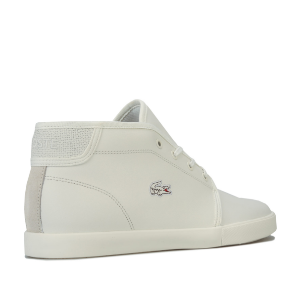 Giày Lacoste Mens Ampthill Leather Trainers 739CMA0017 - Ảnh 4