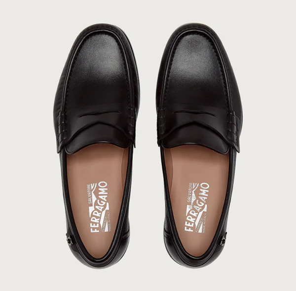 Giày Salvatore Ferragamo Penny Loafer 'Black' 020232-741526 - Ảnh 4