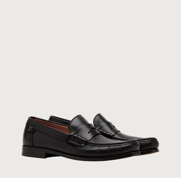 Giày Salvatore Ferragamo Penny Loafer 'Black' 020232-741526 - Ảnh 2