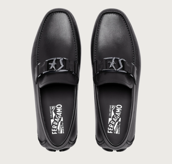 Giày Salvatore Ferragamo Driver SF 'Black' 020144-741584 - Ảnh 3