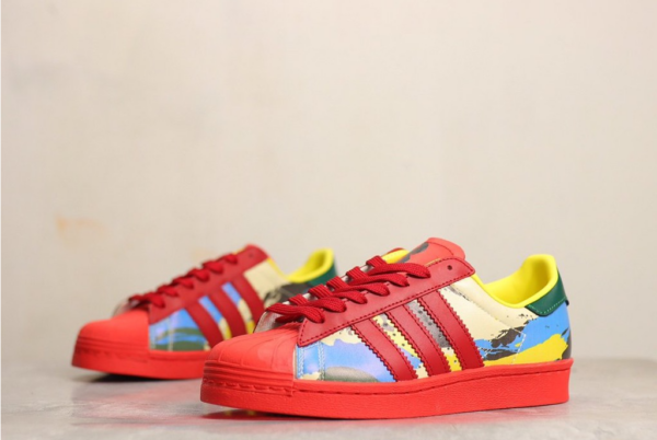 Giày Adidas Superstar 80s 'Red' FY0726 - Ảnh 2