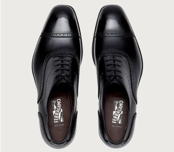 Giày Salvatore Ferragamo Oxford 'Black' 020059-742174 - Ảnh 4