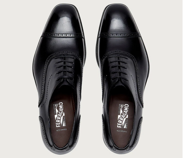 Giày Salvatore Ferragamo Oxford 'Black' 020059-742174 - Ảnh 4