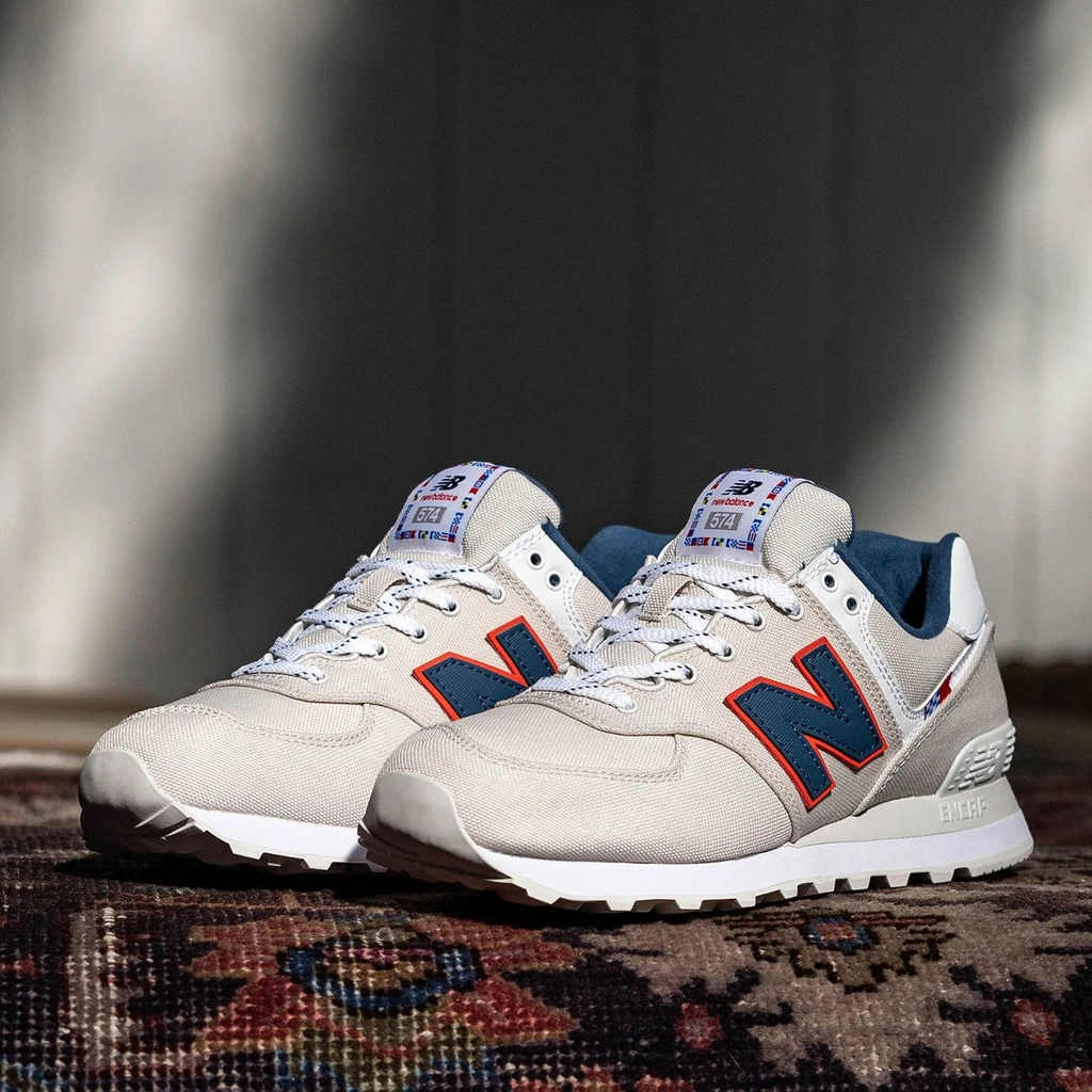 Giày New Balance 574 'Grey White' ML574SOM - Ảnh 2