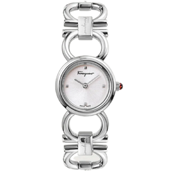 Dong Ho Salvatore Ferragamo Gancini Round 'Silver' 611212-743950