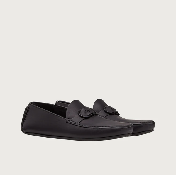 Giày Salvatore Ferragamo Driver Gancini 'Black' 020323-744005 - Ảnh 2