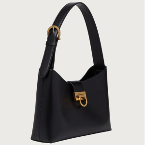 Tui Salvatore Ferragamo Trifolio Shoulder Bag 'Black' 210926-745035