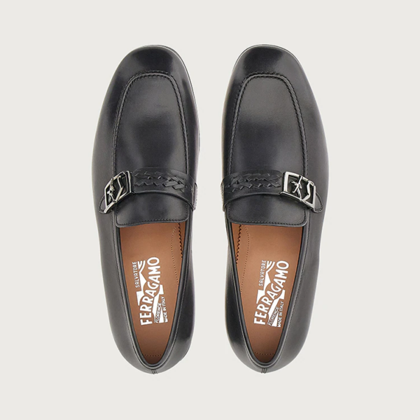 Giày Salvatore Ferragamo Moccasin SF 'Stromboli Sand' 020357-745531 - Ảnh 5