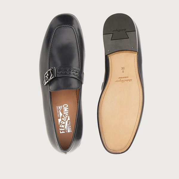 Giày Salvatore Ferragamo Moccasin SF 'Stromboli Sand' 020357-745531 - Ảnh 4