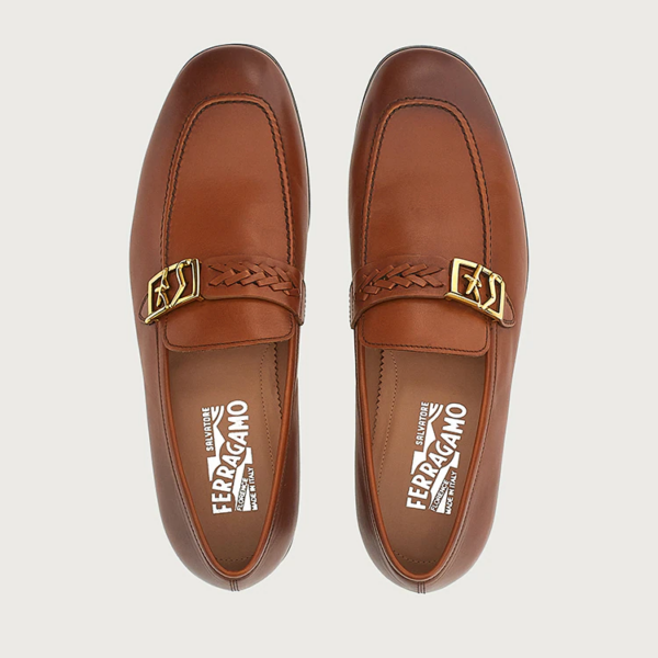 Giày Salvatore Ferragamo Moccasin SF 'Vicuna' 020357-745534 - Ảnh 4