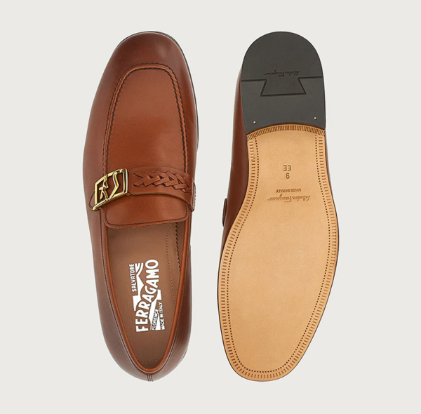 Giày Salvatore Ferragamo Moccasin SF 'Vicuna' 020357-745534 - Ảnh 5