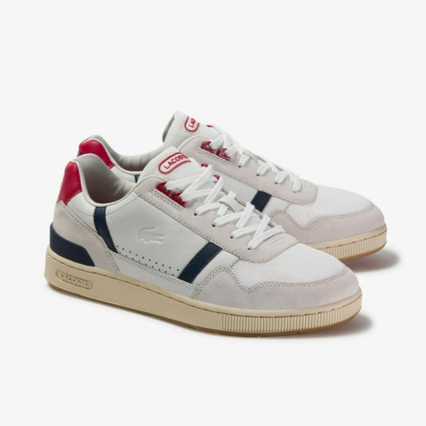 Giày Lacoste T-Clip Leather 'White Red' 7-39SMA00578R1 - Ảnh 2
