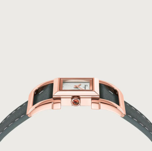 Dong Ho Salvatore Ferragamo Square Ingot 'Pink Silver' 611220-748777