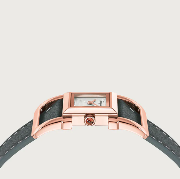 Dong Ho Salvatore Ferragamo Square Ingot 'Pink Silver' 611220-748777
