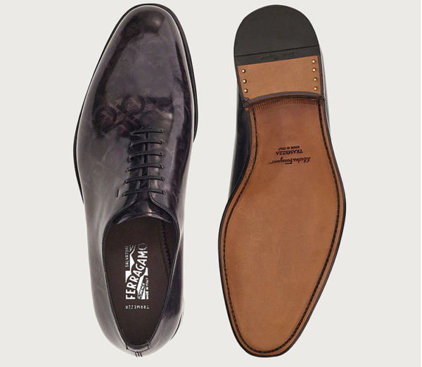Giày Salvatore Ferragamo Oxford 'Steel' 020562-748832 - Ảnh 4