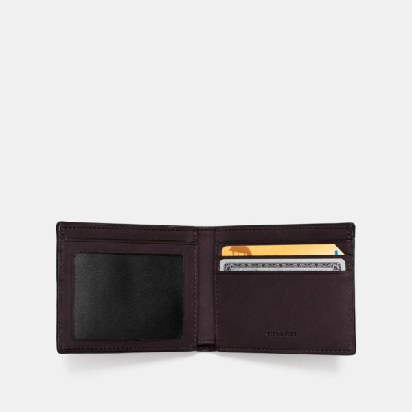 VÍ Coach Slim Biilfold ID Wallet 'Chestnut' - Ảnh 3