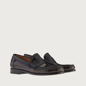 Alternative view of Giày Salvatore Ferragamo Penny Loafer 'Black Cumin' 020232-749418
